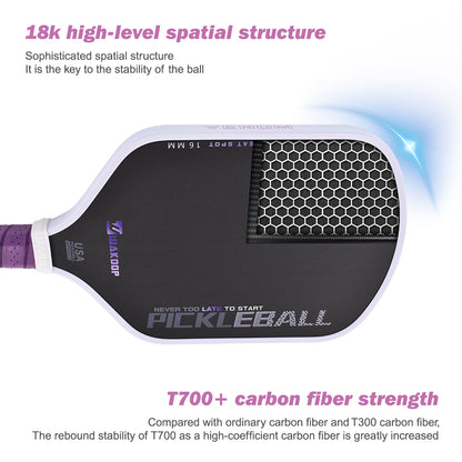 Purple-White Border - Venom Pickleball Paddle