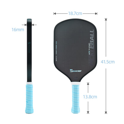 Blue-Black Border - Venom Pickleball Paddle