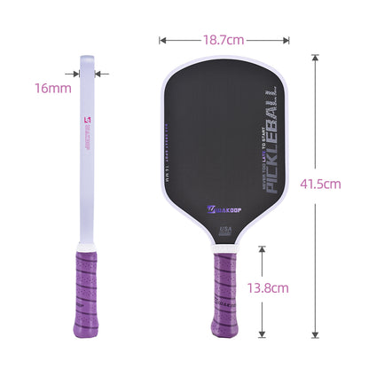 Purple-White Border - Venom Pickleball Paddle